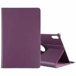 For Lenovo Tab P12 Pro 12.6 Litchi Texture Solid Color Leather Tablet Case(Purple)