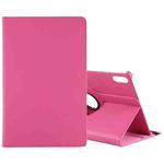 For Lenovo Tab P12 Pro 12.6 Litchi Texture Solid Color Leather Tablet Case(Rose Red)