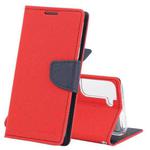 For Samsung Galaxy S22 5G GOOSPERY FANCY DIARY Cross Texture Leather Phone Case(Red)