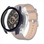For Huawei Watch GT 3 42mm PC + Tempered Glass Watch Protective Case(Dark Blue)