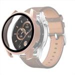 For Huawei Watch GT 3 46mm PC + Tempered Glass Watch Protective Case(Pink)