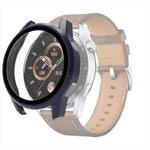 For Huawei Watch GT 3 46mm PC + Tempered Glass Watch Protective Case(Dark Blue)