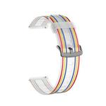 22mm Stripe Silicone Watch Band(Transparent)