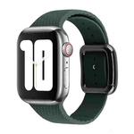 Black Buckle Silicone Watch Band For Apple Watch Ultra 49mm / Series 8&7 45mm / SE 2&6&SE&5&4 44mm / 3&2&1 42mm(Olive Green)