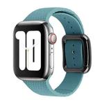 Black Buckle Silicone Watch Band For Apple Watch Ultra 49mm / Series 8&7 45mm / SE 2&6&SE&5&4 44mm / 3&2&1 42mm(Cactus Green)