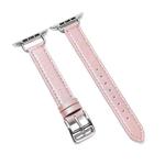 14mm Cowhide Leather Watch Band For Apple Watch Series 7 41mm/6&SE&5&4 40mm/3&2&1 38mm(Pink)