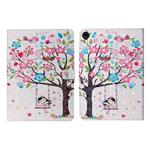 3D Colored Drawing Horizontal Flip Leather Tablet Case For iPad mini 6(Girl Under The Tree)