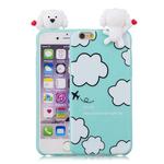 For iPhone 6 Shockproof Cartoon TPU Protective Case(Clouds)