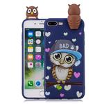 For iPhone 7 Plus / 8 Plus Shockproof Cartoon TPU Protective Case(Blue Owl)