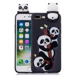 For iPhone 7 Plus / 8 Plus Shockproof Cartoon TPU Protective Case(Three Pandas)