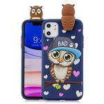 For iPhone 11 Pro Shockproof Cartoon TPU Protective Case(Blue Owl)