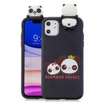 For iPhone 11 Shockproof Cartoon TPU Protective Case(Two Pandas)