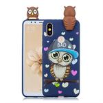For Xiaomi Redmi 6 Pro Shockproof Cartoon TPU Protective Case(Blue Owl)