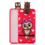 For Xiaomi Redmi Go Shockproof Cartoon TPU Protective Case(Red Owl)