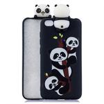 For Xiaomi Redmi Go Shockproof Cartoon TPU Protective Case(Three Pandas)