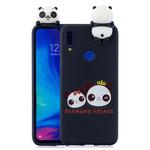 For Xiaomi Redmi Note 7 Shockproof Cartoon TPU Protective Case(Two Pandas)