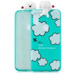 For Xiaomi Redmi Note 6 Shockproof Cartoon TPU Protective Case(Clouds)