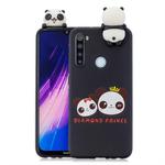 For Xiaomi Redmi Note 8 Shockproof Cartoon TPU Protective Case(Two Pandas)