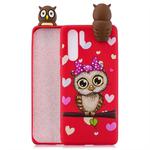 For Huawei P30 Pro Shockproof Cartoon TPU Protective Case(Red Owl)