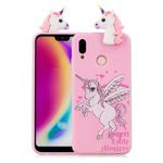 For Huawei P20 Lite Shockproof Cartoon TPU Protective Case(Unicorn)