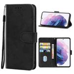 Leather Phone Case For Samsung Galaxy S21+ 5G(Black)