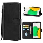 Leather Phone Case For Samsung Galaxy A03 164.27mm Version(Black)