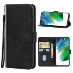 Leather Phone Case For Samsung Galaxy S21 FE 5G(Black)