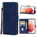 Leather Phone Case For Samsung Galaxy S22 5G(Blue)