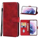 Leather Phone Case For Samsung Galaxy S22+ 5G(Red)