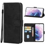 Leather Phone Case For Samsung Galaxy S22+ 5G(Black)