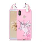 For Huawei Y6 (2019) Shockproof Cartoon TPU Protective Case(Unicorn)