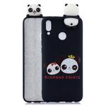 For Huawei Y9 (2019) Shockproof Cartoon TPU Protective Case(Two Pandas)