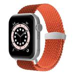 Nylon Braid Watch Band For Apple Watch Ultra 49mm / Series 8&7 45mm / SE 2&6&SE&5&4 44mm / 3&2&1 42mm(Bright Orange)