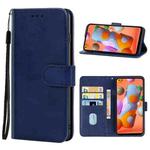 Leather Phone Case For Samsung Galaxy A11(Blue)
