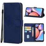 For Samsung Galaxy A10s / M01s Leather Phone Case(Blue)