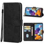 For Samsung Galaxy A21 Leather Phone Case(Black)