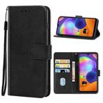 For Samsung Galaxy A31 Leather Phone Case(Black)