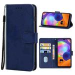 For Samsung Galaxy A31 Leather Phone Case(Blue)