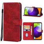 For Samsung Galaxy A52 4G / 5G Leather Phone Case(Red)