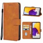 For Samsung Galaxy A72 4G / 5G Leather Phone Case(Brown)