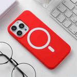 Silicone Magsafe Phone Case For iPhone 13(Red)