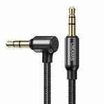 USAMS US-SJ557 3.5mm to 3.5mm Right-angle Audio Cable(Black)