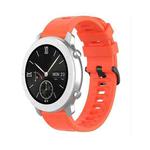 For Amazfit GTR Silicone Smart Watch Watch Band, Size:20mm(Orange Red)