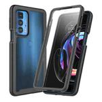 For Motorola Edge 20 Pro Starry Sky PC + TPU Phone Case with PET Film(Black)