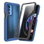 For Motorola Edge 20 Pro Starry Sky PC + TPU Phone Case with PET Film(Royal Blue)