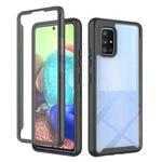 For Samsung Galaxy A71 5G Starry Sky PC + TPU Phone Case with PET Film(Black)