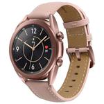 For Samsung Galaxy Watch4 40mm/44mm Leather Strap Watch Band(Pink)