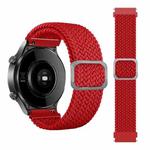 For Samsung Galaxy Watch4 40mm/44mm Nylon Braided Elasticity Watch Band(Red)