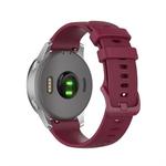 For Garmin Silicone Smart Watch Watch Band, Size:20mm Universal(Wine Red)