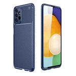 For Samsung Galaxy A13 4G Carbon Fiber Texture Shockproof TPU Phone Case(Blue)